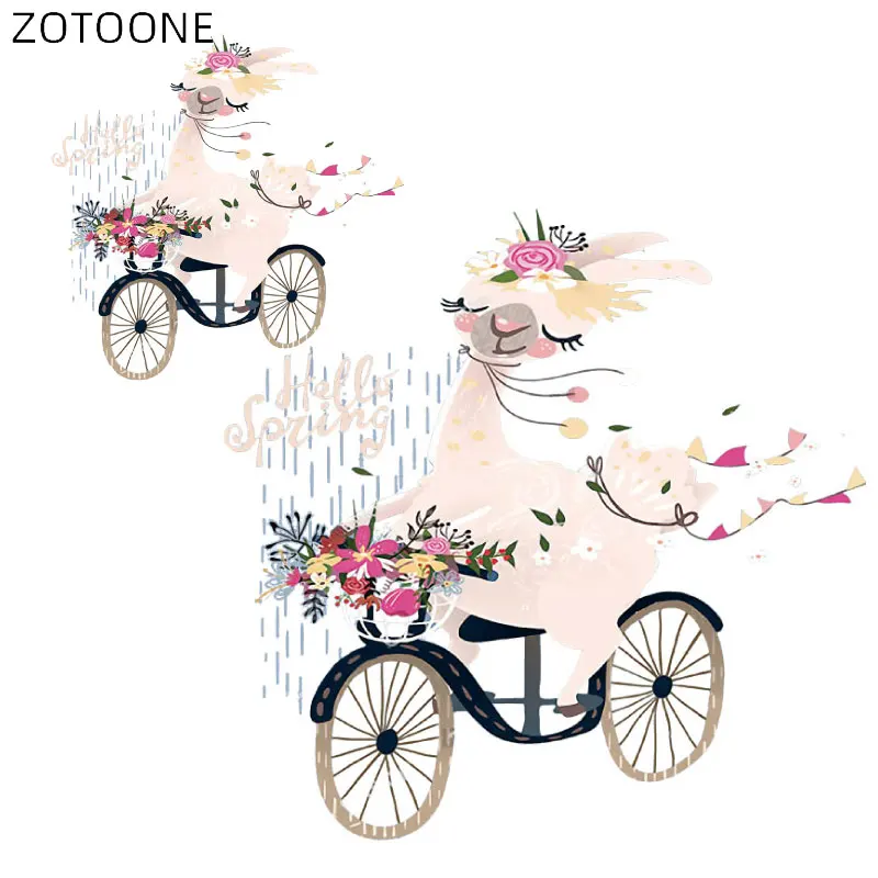 Animal Patch Iron on Transfers for Clothes DIY Flower Printing Alpaca Riding A Bike Patches Vinyl Thermal for Clothes Stickers E
Animal Patch Iron on Transfers for Clothes DIY Flower Printing Alpaca Riding A Bike Patches Vinyl Thermal for Clothes Stickers E