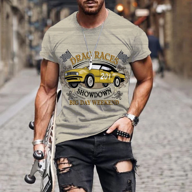 New Summer Men Adult Europe and America 3D car Printed Pattern T-Shirt Casual Short Sleeved Shirt Hip-Hop Harajuku T-Shirt Tops
New Summer Men Adult Europe and America 3D car Printed Pattern T-Shirt Casual Short Sleeved Shirt Hip-Hop Harajuku T-Shirt Tops