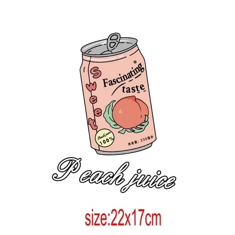 22x17cm Cartoon Drink Iron on Patches For DIY Heat Transfer Clothes T-shirt Thermal transfer stickers Decoration Printing
22x17cm Cartoon Drink Iron on Patches For DIY Heat Transfer Clothes T-shirt Thermal transfer stickers Decoration Printing