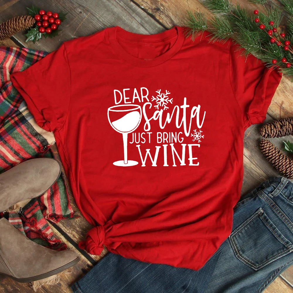 Модная женская Рождественская футболка Dear Santa Bring Wine, рождественский подарок, топы с коротким рукавом, забавная футболка с графическим принт...
Модная женская Рождественская футболка Dear Santa Bring Wine, рождественский подарок, топы с коротким рукавом, забавная футболка с графическим принт...