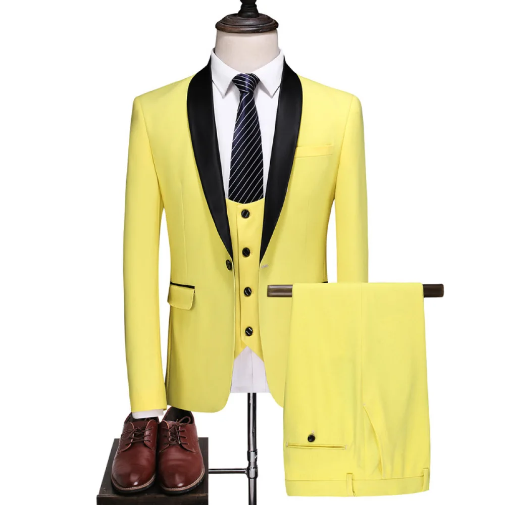 2020 Three Pieces Male Formal Business Solid Color Suit for Men's Fashion Boutique Slim Fit British Style Men Suits for Wedding
2020 Three Pieces Male Formal Business Solid Color Suit for Men's Fashion Boutique Slim Fit British Style Men Suits for Wedding