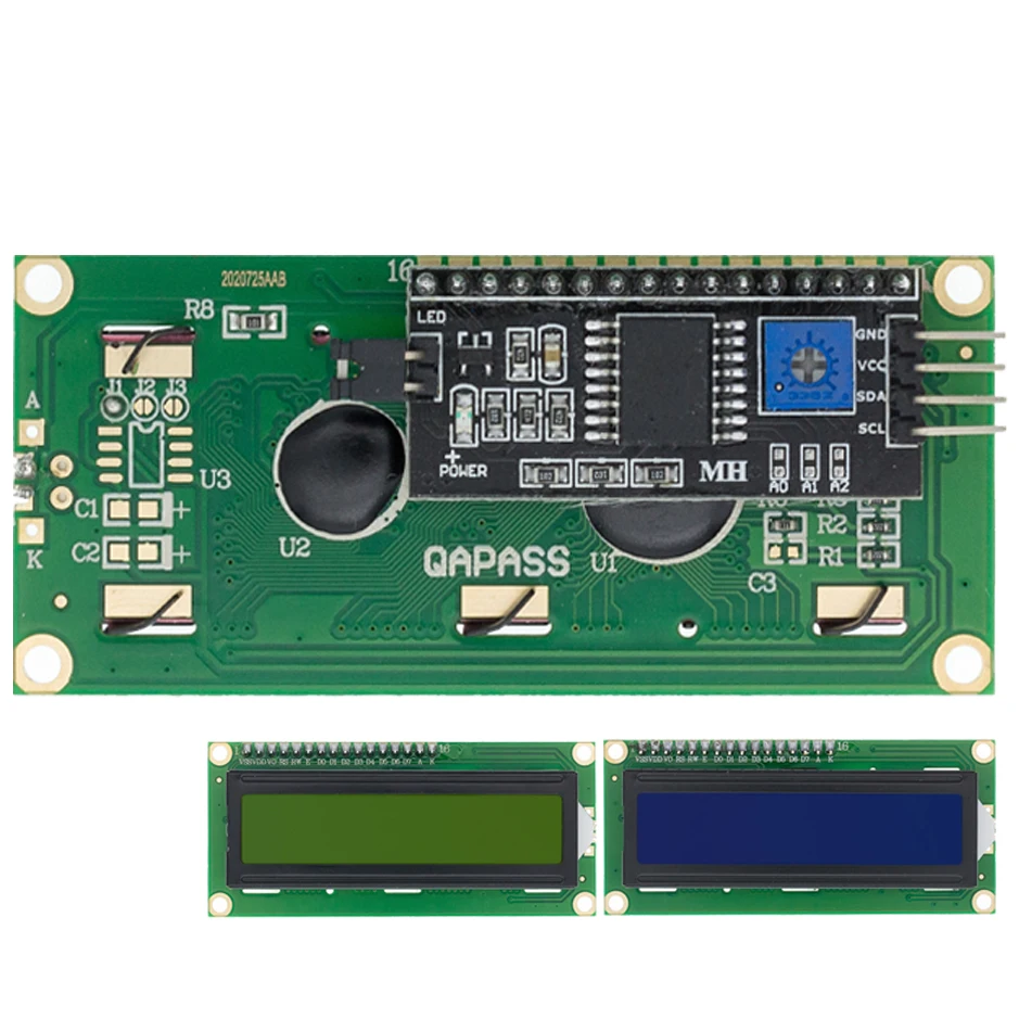 

10PCS LCD module Blue Green screen IIC/I2C 1602 for arduino 1602 LCD UNO r3 mega2560 LCD1602+IC2