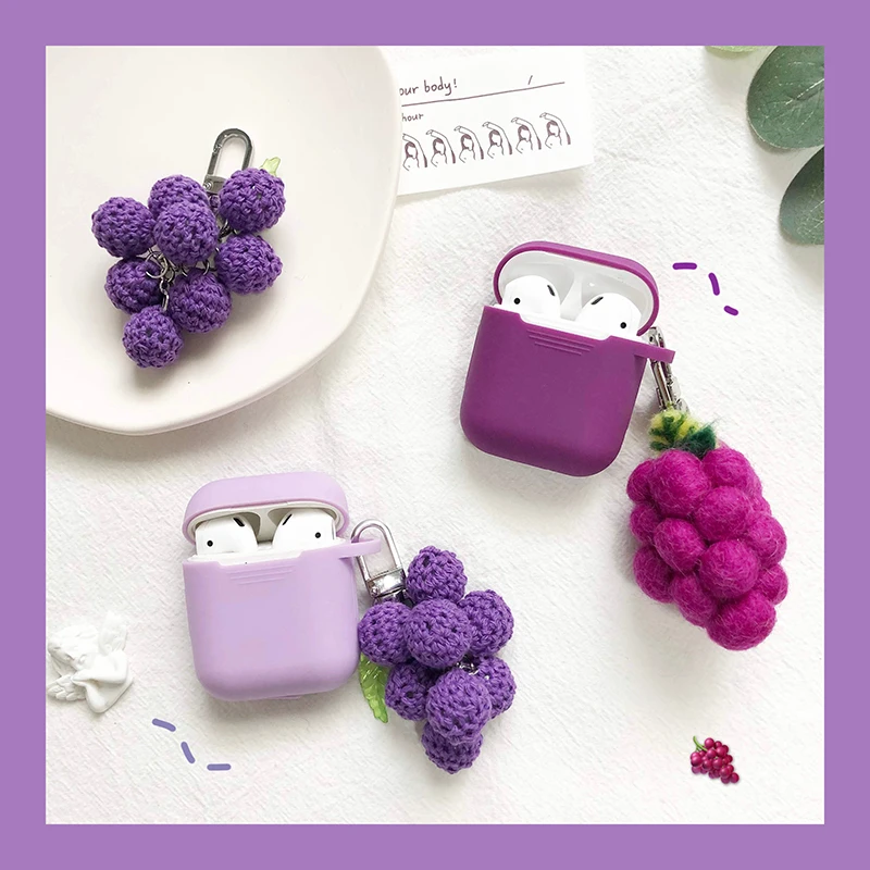 Летние виноград чехол для Airpods 2 1 резиновый матовый чехол силиконовый чехол с виноградными шерстяные фетровые подвесные украшения брелок г...
Летние виноград чехол для Airpods 2 1 резиновый матовый чехол силиконовый чехол с виноградными шерстяные фетровые подвесные украшения брелок г...