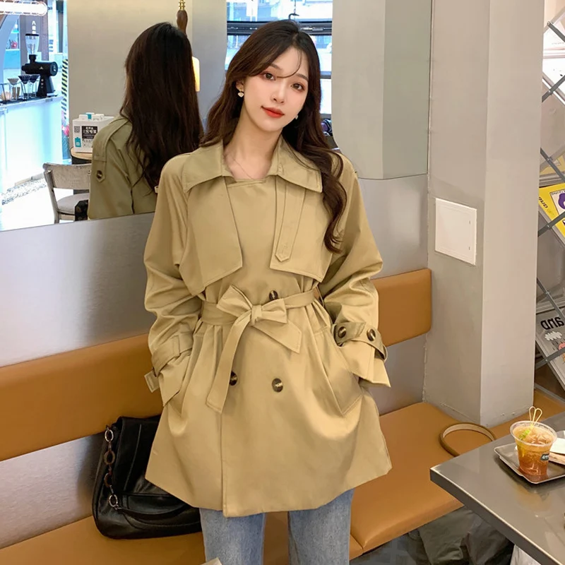 

Han edition of qiu dong season in 2021, the new long joker long-sleeved coat little overcoat ms popular coat