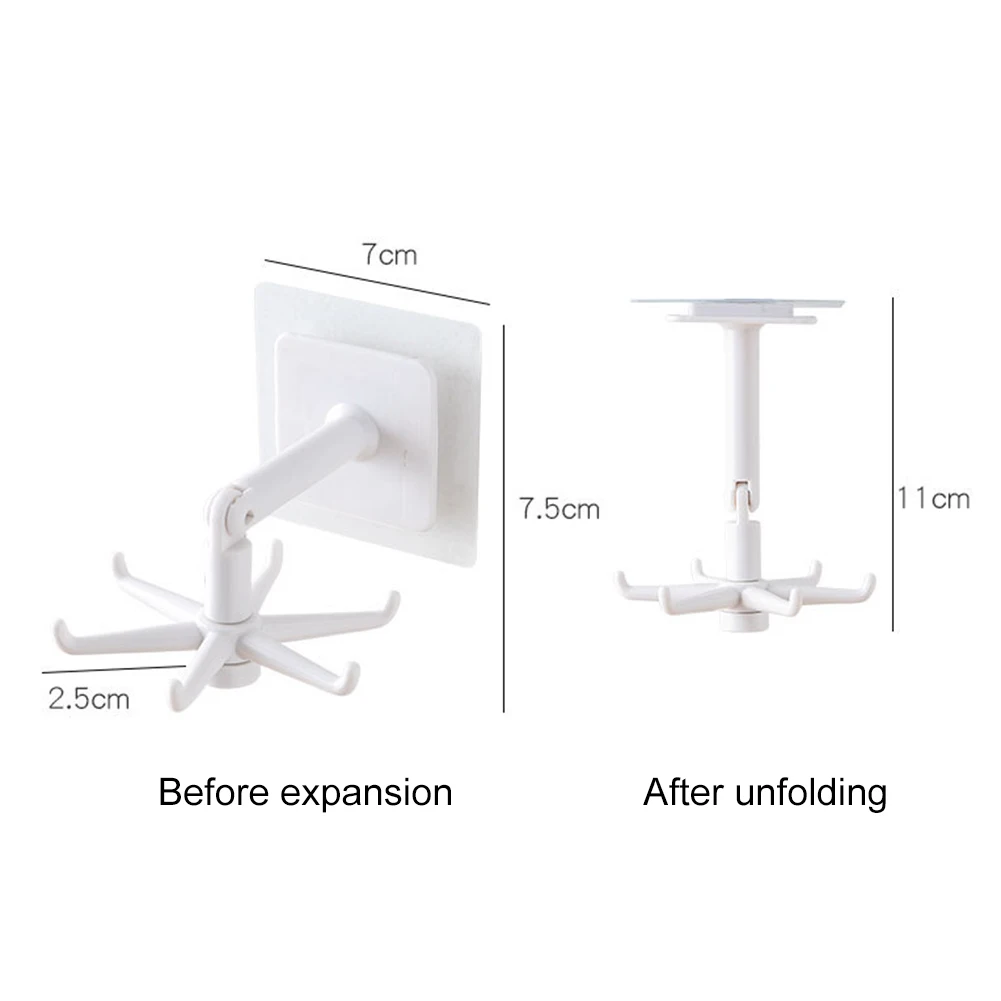 360 Degrees Rotating Hook Holder Punch-free Bathroom Organizar Storage Rack Self Adhesive Wall Mounted Hanging Hanger
360 Degrees Rotating Hook Holder Punch-free Bathroom Organizar Storage Rack Self Adhesive Wall Mounted Hanging Hanger