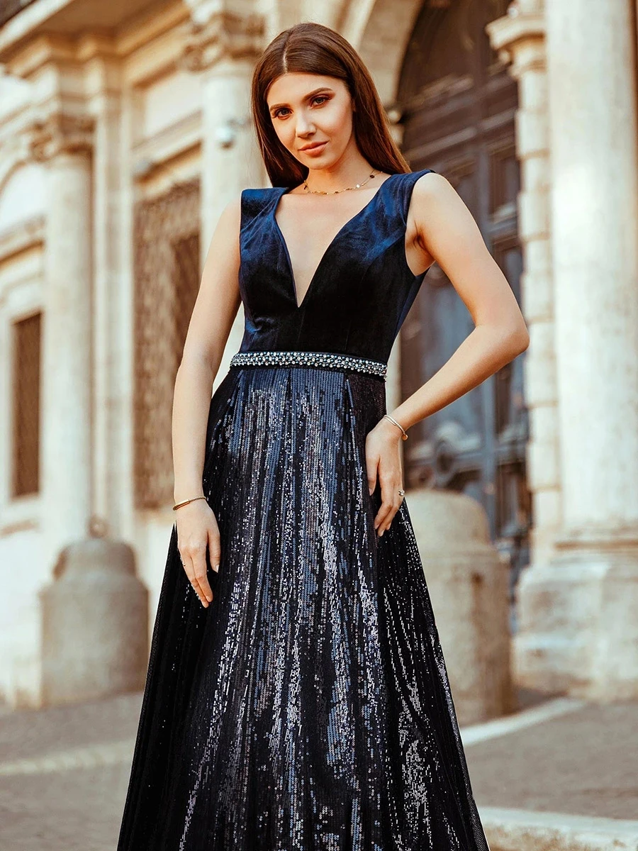 Ever Pretty Floor Length Velvet and Sequin Wholesale Evening Dress for Women Vestidos De Gala
Ever Pretty Floor Length Velvet and Sequin Wholesale Evening Dress for Women Vestidos De Gala