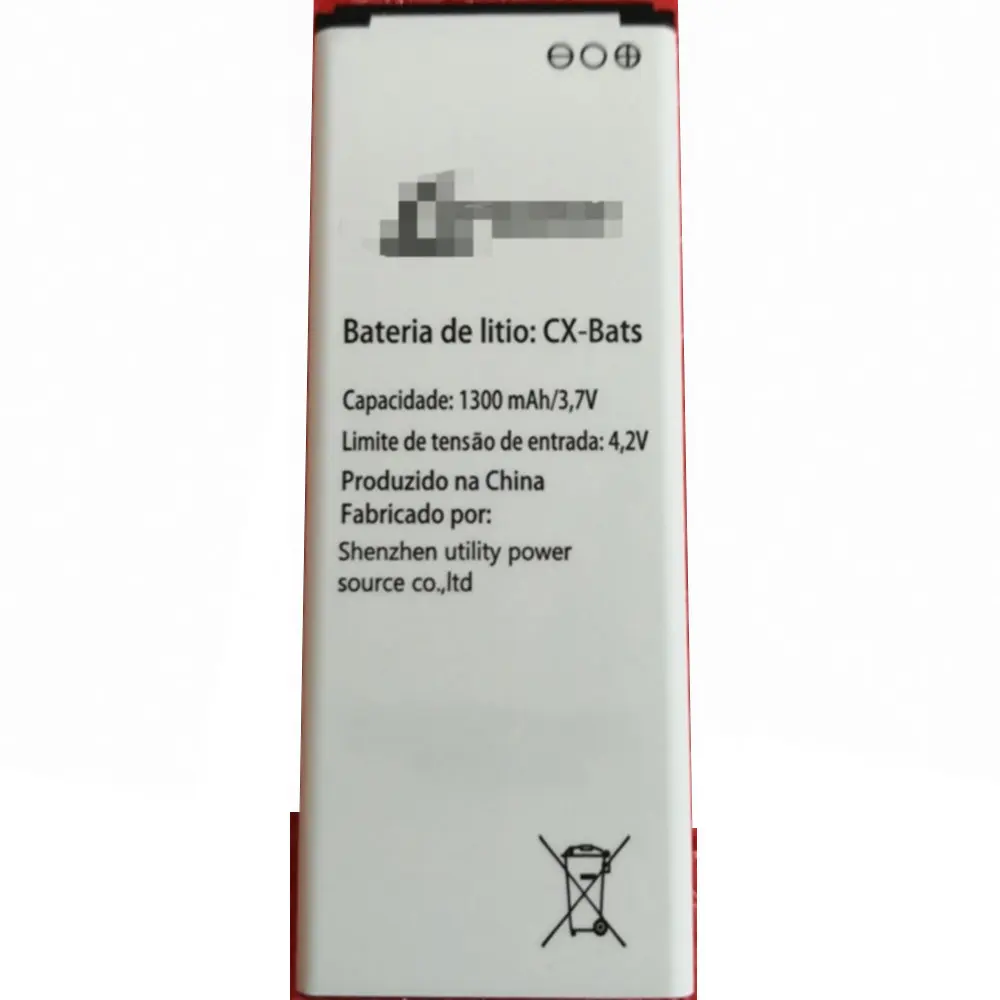 Оригинальный размер батареи 3,7 V 1300mAh CX-Bats для Lenoxx CX-Bats CX 940 батареи сотового телефона
Оригинальный размер батареи 3,7 V 1300mAh CX-Bats для Lenoxx CX-Bats CX 940 батареи сотового телефона
