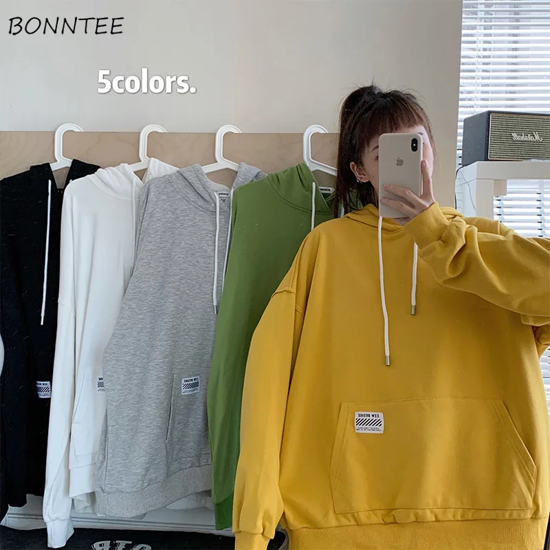 Hoodies Women Vintage Pure Black Stylish BF Style Basic Teens Hoodie with Hat Autumn Oversized All-match Daily Womens Sweatshirt
Hoodies Women Vintage Pure Black Stylish BF Style Basic Teens Hoodie with Hat Autumn Oversized All-match Daily Womens Sweatshirt