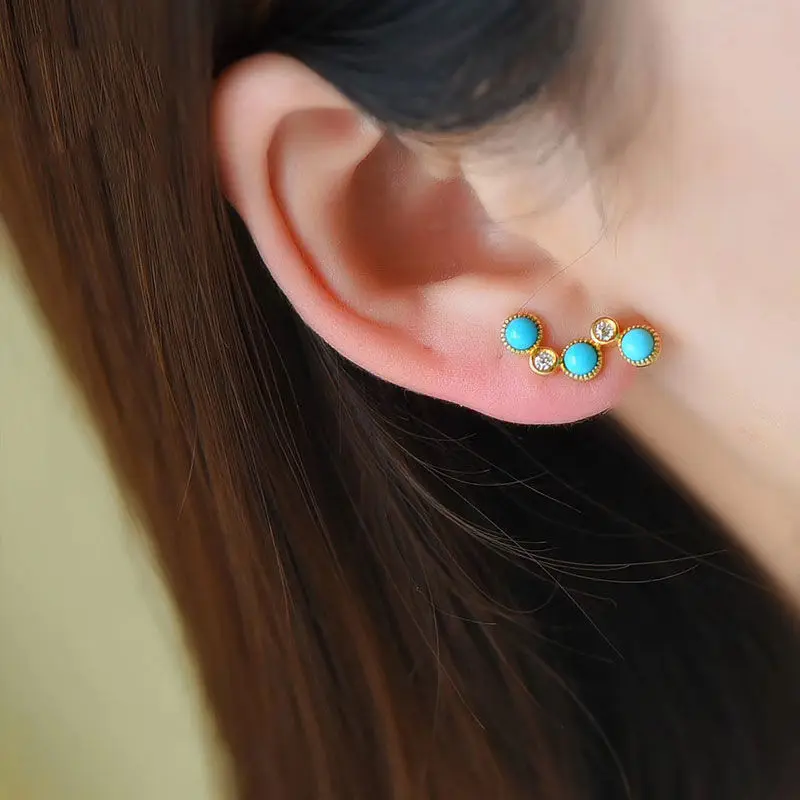 Natural Hetian Jade Raw Ore Turquoise Earring Ear Clip Original Design Earrings S925 Ornament for Women
Natural Hetian Jade Raw Ore Turquoise Earring Ear Clip Original Design Earrings S925 Ornament for Women