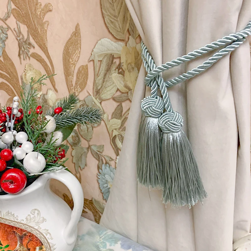 1Pcs Tassels Curtain Tieback Clip Brush Curtains Holder Tie Back Home Decoration Accessories for Living Room Decor Buckle Clamps - купить по