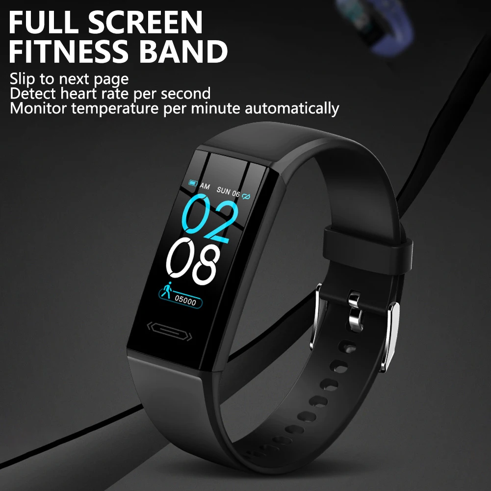 V100S Smart Watch Bracelet Body Thermometer Blood Pressure Fitness Bracelet Waterproof Sport Smart Band Watches For Men Women
V100S Smart Watch Bracelet Body Thermometer Blood Pressure Fitness Bracelet Waterproof Sport Smart Band Watches For Men Women