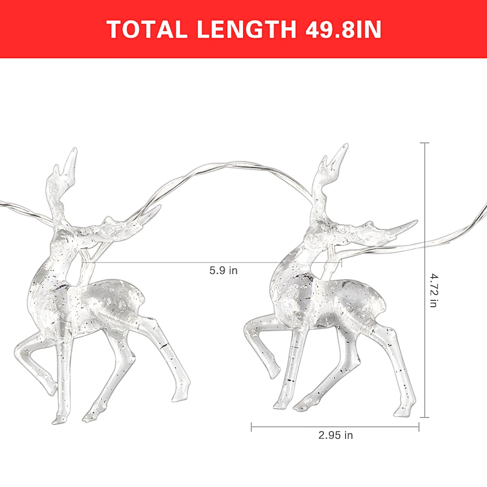 10LED String Light Reindeer LED String Lights Battery Operated Festivals String Light String Lights Bedroom Decor Lights String
10LED String Light Reindeer LED String Lights Battery Operated Festivals String Light String Lights Bedroom Decor Lights String