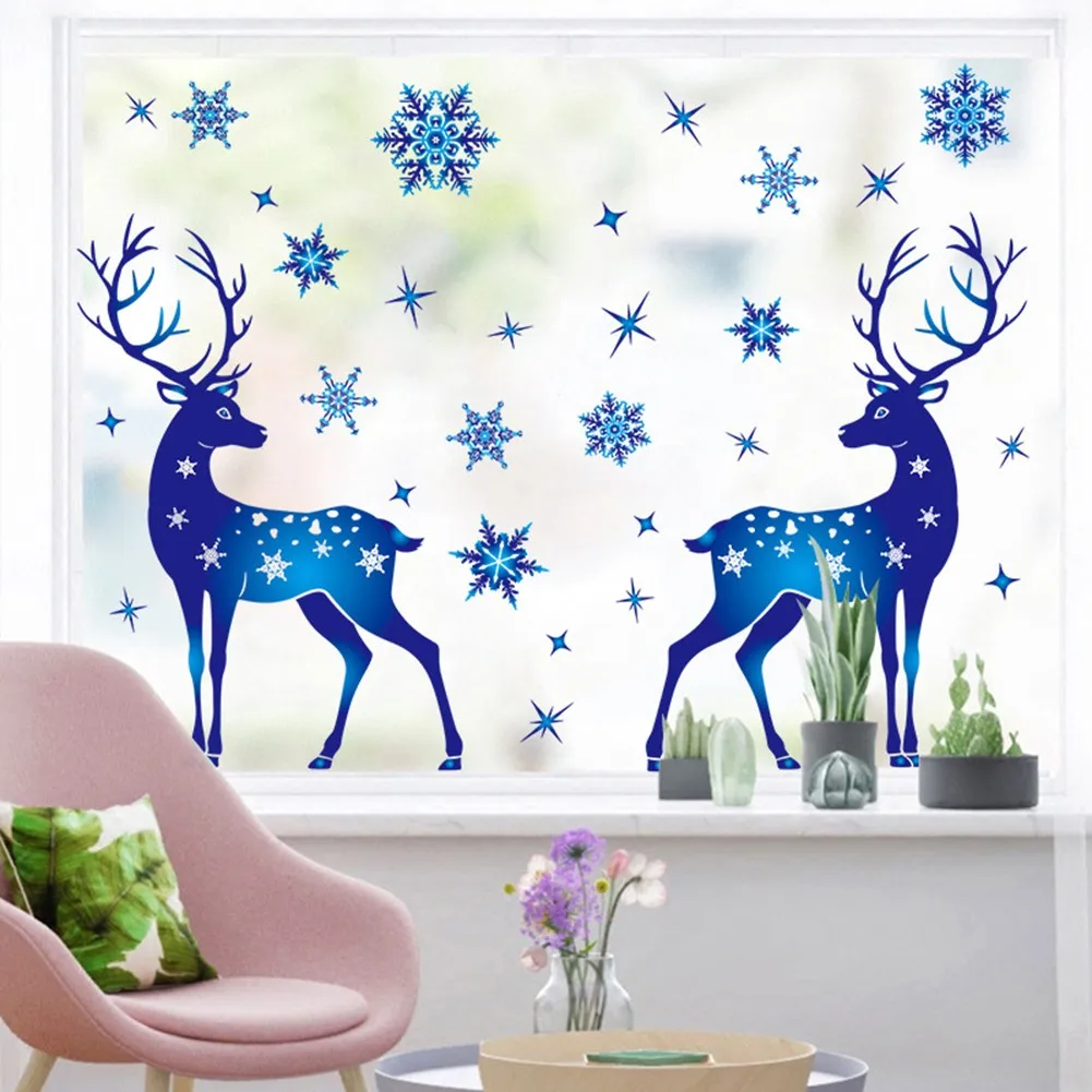 Electrostatic Sticker Or 1 Set Of Electrostatic Stickers Christmas Blue Snowflake Elk Electrostatic Sticker Decoration Sticker
Electrostatic Sticker Or 1 Set Of Electrostatic Stickers Christmas Blue Snowflake Elk Electrostatic Sticker Decoration Sticker