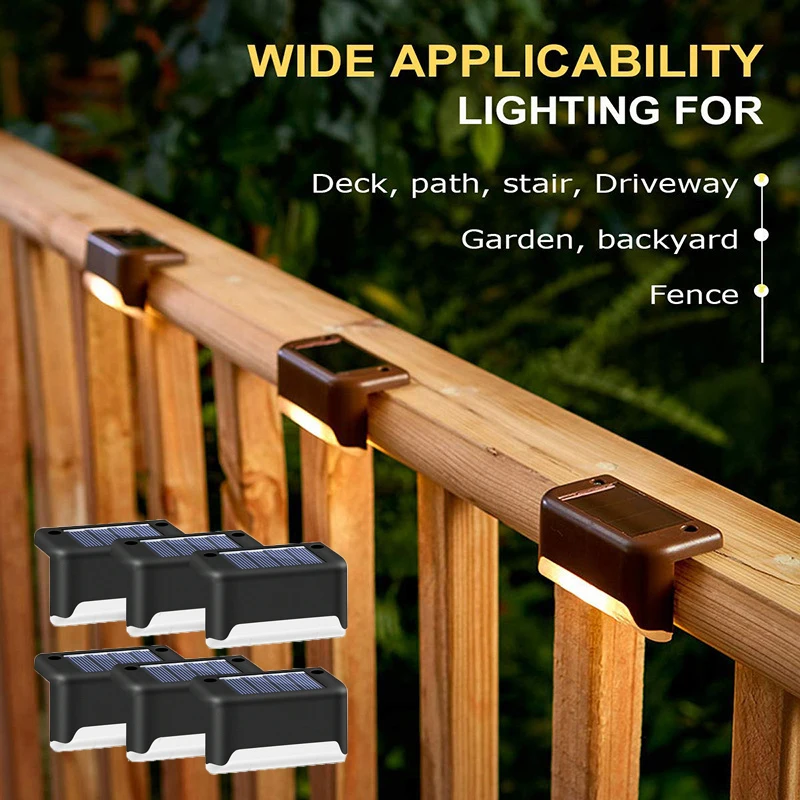 1/4/8/12/16 pcs LED Solar Stair Light Waterproof Outdoor Garden Passage Courtyard Terrace Guardrail Step Light Landscape Light
1/4/8/12/16 pcs LED Solar Stair Light Waterproof Outdoor Garden Passage Courtyard Terrace Guardrail Step Light Landscape Light