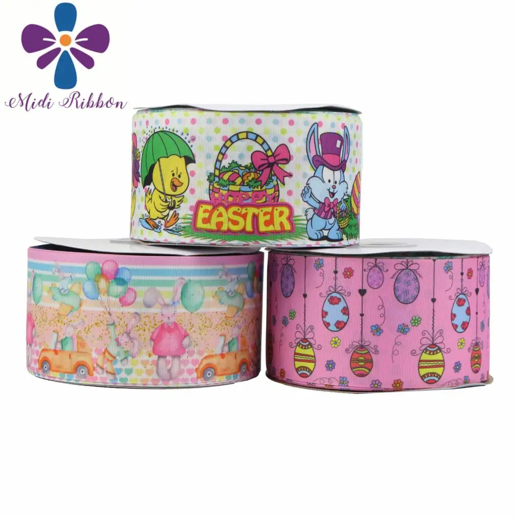 16mm-75mm Happy Easter Day Cartoon Rabbit Egg Printed Grosgrain/Foe Ribbon Colorful Spot DIY Hair Bowknots 50yards/roll
16mm-75mm Happy Easter Day Cartoon Rabbit Egg Printed Grosgrain/Foe Ribbon Colorful Spot DIY Hair Bowknots 50yards/roll