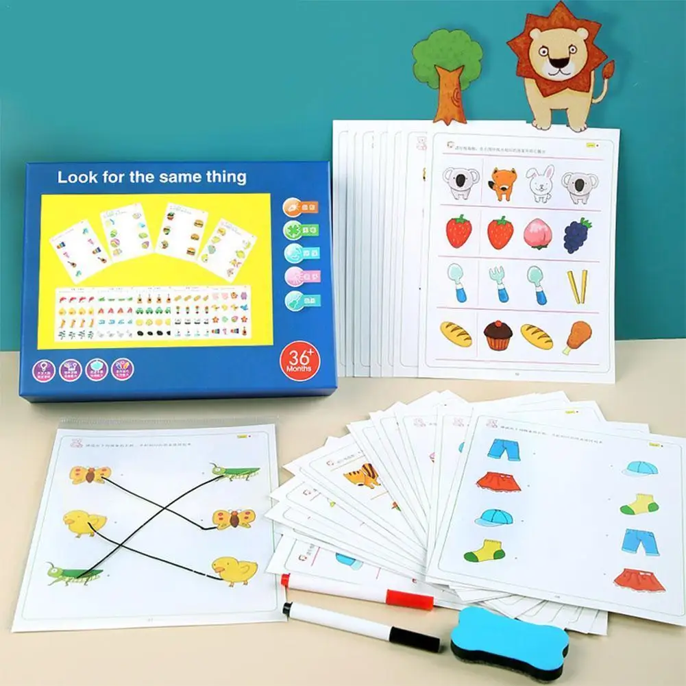 Children Pen Connection To Find The Same Toys Logical Gifts Baby Table Toys Games Thinking Toys Educational Kids Brain Trai T6N1
Children Pen Connection To Find The Same Toys Logical Gifts Baby Table Toys Games Thinking Toys Educational Kids Brain Trai T6N1