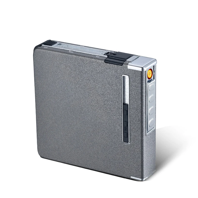 Aluminum Alloy Automatic Cigarette Case 20-Piece USB Charging Lighter Automatic Assembly Cigarette Case Cigarette Lighter
Aluminum Alloy Automatic Cigarette Case 20-Piece USB Charging Lighter Automatic Assembly Cigarette Case Cigarette Lighter