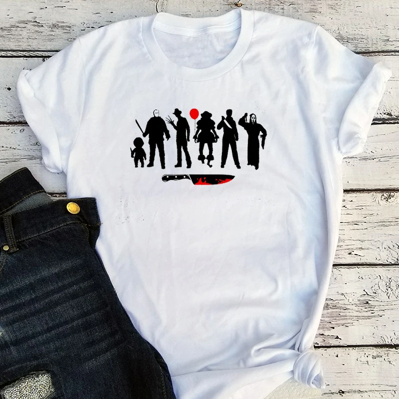 Halloween Horror Tees Mama 2020 Fall Graphic Tee Friends Halloween Shirt Film Shirts Women 2020 Tops Print
Halloween Horror Tees Mama 2020 Fall Graphic Tee Friends Halloween Shirt Film Shirts Women 2020 Tops Print