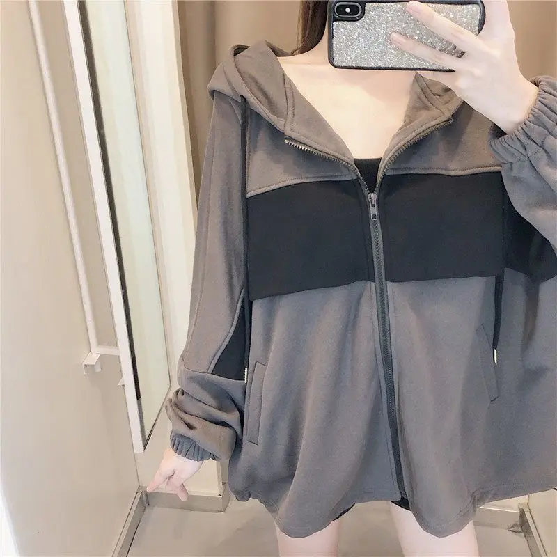 Sweatshirt Female Korean Loose All-match BF Harajuku Long-sleeved Jacket Streetwear Womens Clothing Spring/Autumn Oversized Tops
Sweatshirt Female Korean Loose All-match BF Harajuku Long-sleeved Jacket Streetwear Womens Clothing Spring/Autumn Oversized Tops