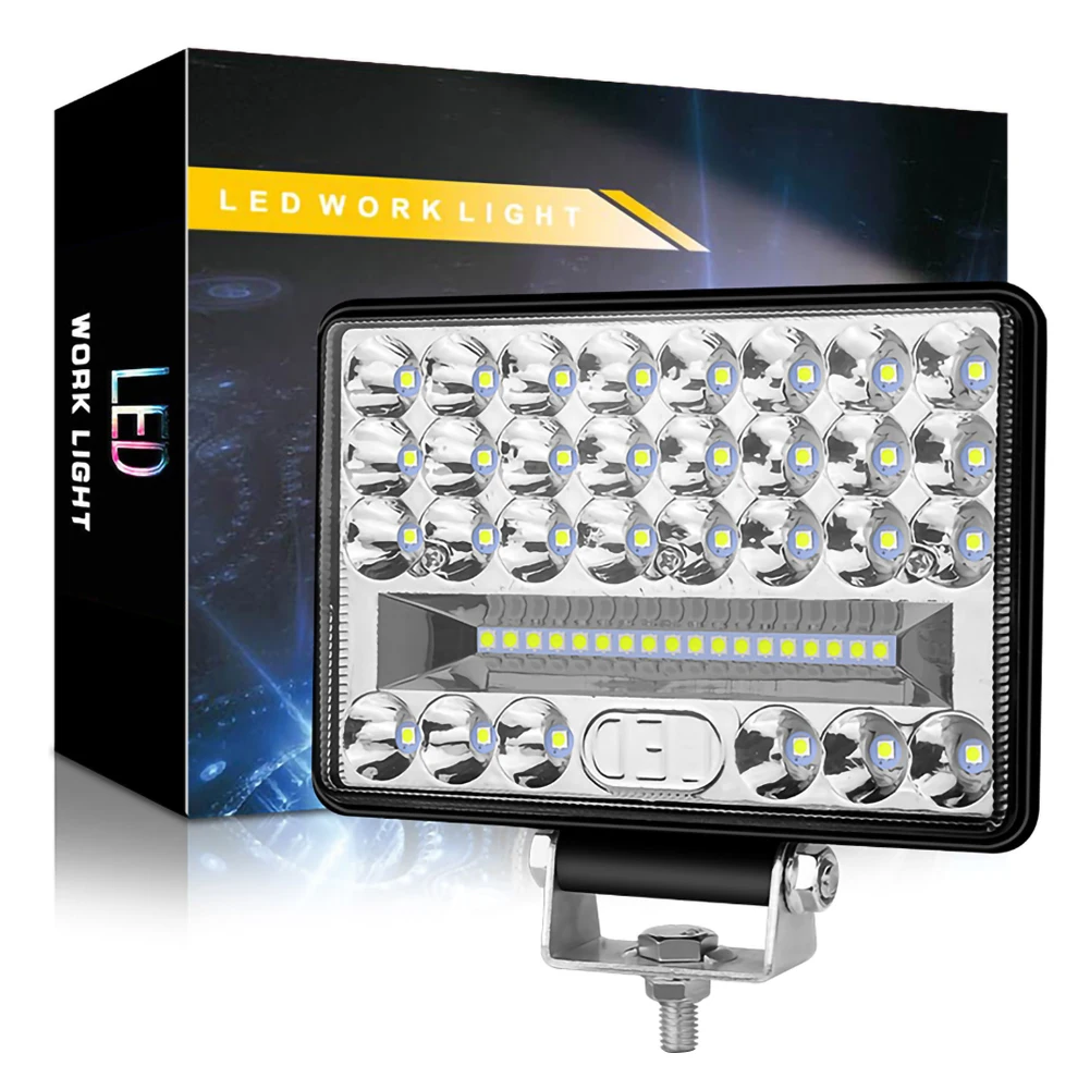 144W 3030 48-LED Work Driving Light Car Truck Lamp 4WD Off-Road Large View 6000K 6000LM Bulb Spotlight Car Accessories
144W 3030 48-LED Work Driving Light Car Truck Lamp 4WD Off-Road Large View 6000K 6000LM Bulb Spotlight Car Accessories