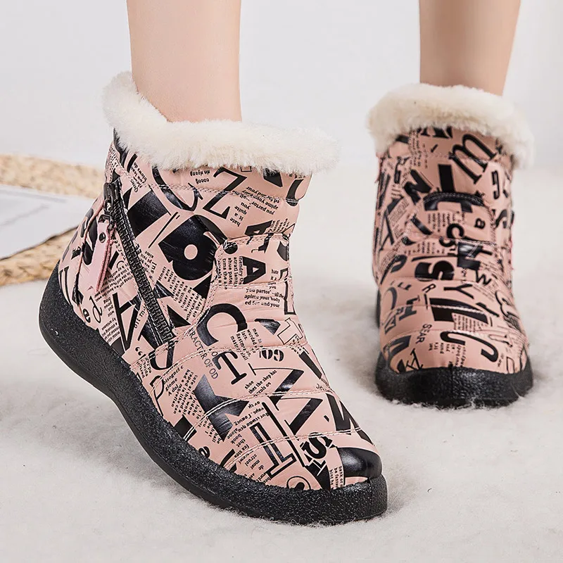 Women Boots 2021 Fashion Waterproof Winter Warm Shoes for Woman Snow Boots Zipper Winter Boots Low Heels Ankle Botas Mujer 43
Women Boots 2021 Fashion Waterproof Winter Warm Shoes for Woman Snow Boots Zipper Winter Boots Low Heels Ankle Botas Mujer 43