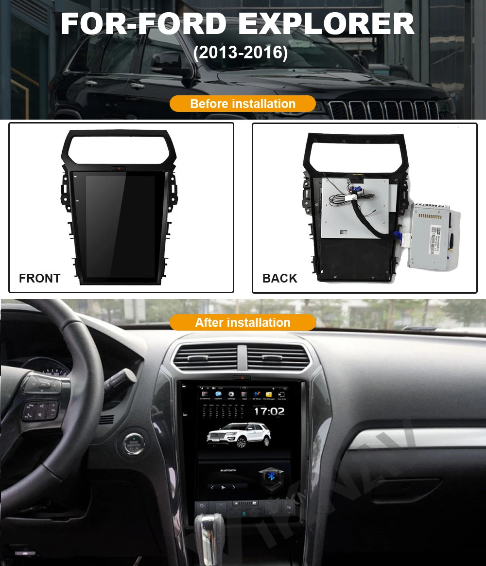 Android 12.1 inch vertical screen car radio GPS navigation DVD player for-Ford Explorer 2013-2016 auto multimedia player
Android 12.1 inch vertical screen car radio GPS navigation DVD player for-Ford Explorer 2013-2016 auto multimedia player