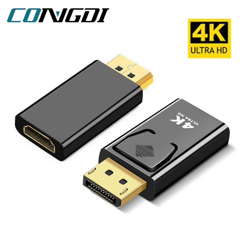 4K порт дисплея к HDMI-совместимый адаптер штекер-гнездо DP Видео Аудио HD кабель для