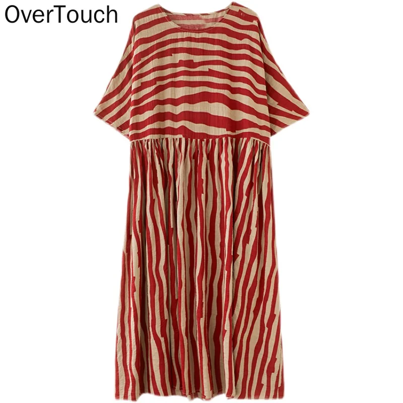 2021 New Summer Dress Oversize Women Clothing Sundress Striped Printing Loose Casual Vintage Lady Maxi Long Dress Cotton
2021 New Summer Dress Oversize Women Clothing Sundress Striped Printing Loose Casual Vintage Lady Maxi Long Dress Cotton