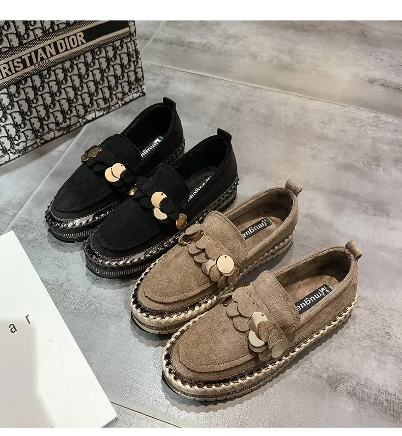 Women's Casual Shoes Sequins Decor Solid Color Fashion Thick Sole Comfortable All Match Casual Shoes
Women's Casual Shoes Sequins Decor Solid Color Fashion Thick Sole Comfortable All Match Casual Shoes