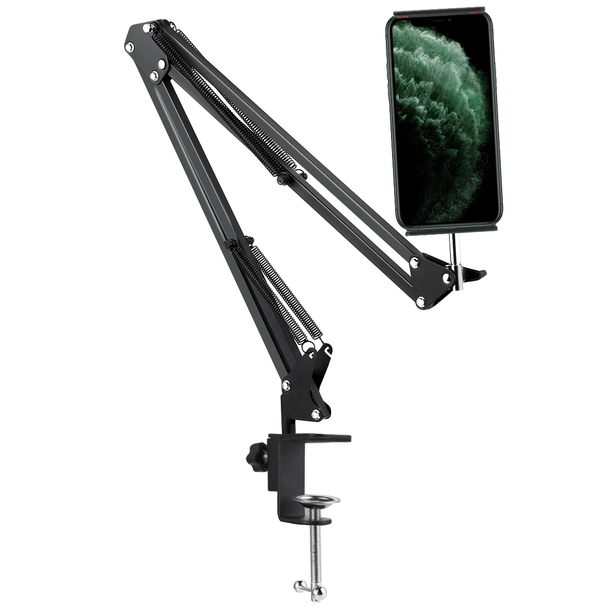 Phone Holder Stand Clip-On Flexible Tablet Mount Bracket For Desk Bed Headboard Compatible With 3.5-7inch Smartphone Tablets
Phone Holder Stand Clip-On Flexible Tablet Mount Bracket For Desk Bed Headboard Compatible With 3.5-7inch Smartphone Tablets