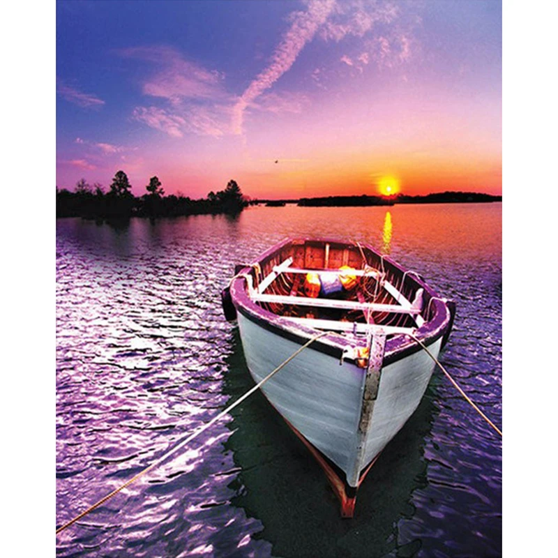 Icon Diy 5D Diamond Painting Cross Stitch Full Diamond Embroidery Home Decor "Purple-Pink Sky & Boat" Christmas Gift
Icon Diy 5D Diamond Painting Cross Stitch Full Diamond Embroidery Home Decor "Purple-Pink Sky & Boat" Christmas Gift