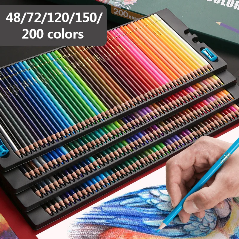 48/72/120/150/200 Colors/box Hardness HB Oil Color Watercolor Colored Pencils Set Drawing Sketch for Kids Students Art Supplies
48/72/120/150/200 Colors/box Hardness HB Oil Color Watercolor Colored Pencils Set Drawing Sketch for Kids Students Art Supplies