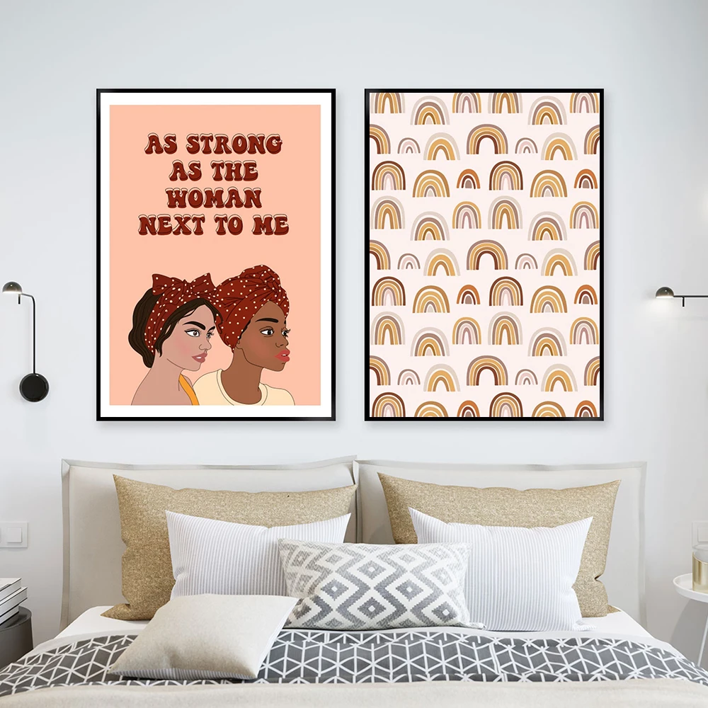 Women Quotet Poster Earthy Rainbow Canvas Painting Female Feminist Art Print Pink Red Wall Picture For Living Room Home Decor
Women Quotet Poster Earthy Rainbow Canvas Painting Female Feminist Art Print Pink Red Wall Picture For Living Room Home Decor