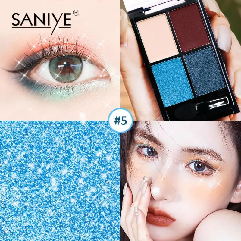 4 Color Eye Shadow Matte Pearlescent Earth Color Eyeshadow Palette Fine Powdery Lasting Coloring Glitter Eyeshadow TSLM2
4 Color Eye Shadow Matte Pearlescent Earth Color Eyeshadow Palette Fine Powdery Lasting Coloring Glitter Eyeshadow TSLM2