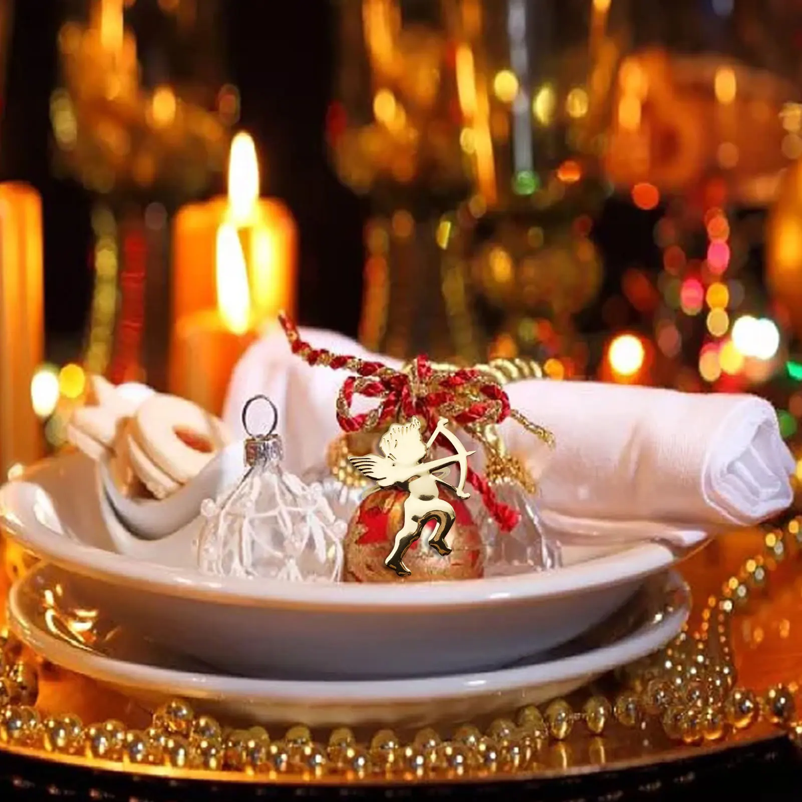 Napkin Ring Cupid Shape Napkin Holder For Wedding Hotel Decor Restaurant Candlelight Dinner Napkin Accessories
Napkin Ring Cupid Shape Napkin Holder For Wedding Hotel Decor Restaurant Candlelight Dinner Napkin Accessories