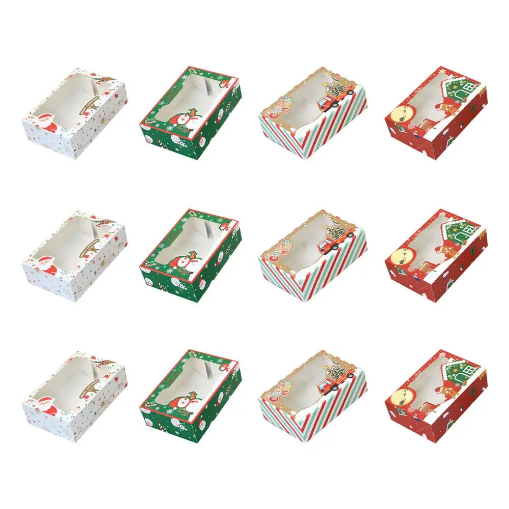 Christmas Cookie Boxes Clearly Printing Baking Gift Box Christmas-themed Doughnuts Cupcakes Protector Cases For School Activit
Christmas Cookie Boxes Clearly Printing Baking Gift Box Christmas-themed Doughnuts Cupcakes Protector Cases For School Activit