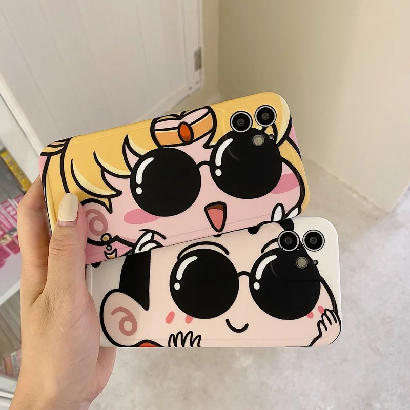 Luxurious Japan Cartoon Sunglasses Girl Cute Phone Case for Iphone 12 Mini 11 13 Pro Max 7 8 Plus X XR XS Max SE Silicone Cover
Luxurious Japan Cartoon Sunglasses Girl Cute Phone Case for Iphone 12 Mini 11 13 Pro Max 7 8 Plus X XR XS Max SE Silicone Cover
