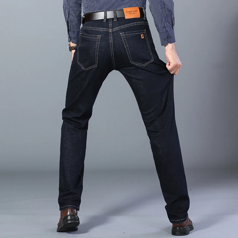 2020 Autumn New Men's Regular Fit Black Blue Jeans Classic Style Business Casual Stretch Denim Brand Pants Male Jean Trousers
2020 Autumn New Men's Regular Fit Black Blue Jeans Classic Style Business Casual Stretch Denim Brand Pants Male Jean Trousers