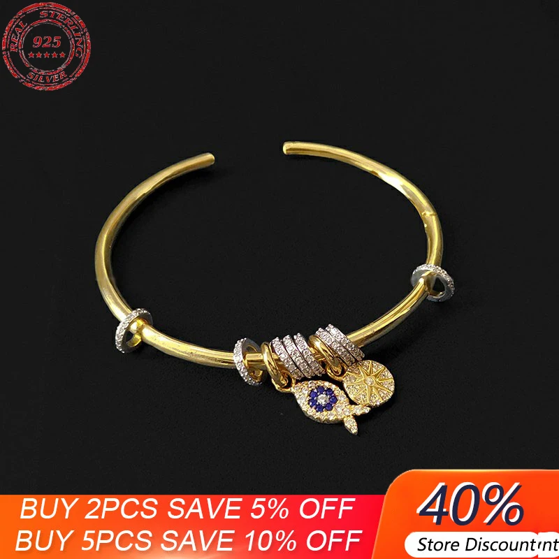 S925 Sterling Silver Color Open Fish Multi-ring Sliding Bracelet Tropical Ocean Bracelet Fashion Trend Luxury Monaco Jewelry
S925 Sterling Silver Color Open Fish Multi-ring Sliding Bracelet Tropical Ocean Bracelet Fashion Trend Luxury Monaco Jewelry