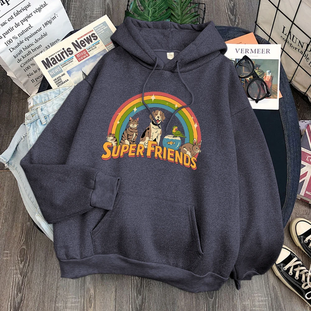 Kawaii Friends Womens Hoodies Cat Dog Funny Print Hip Hop Fashion Sweatshirts Harajuku Vintage Hoodie Female Streetwear
Kawaii Friends Womens Hoodies Cat Dog Funny Print Hip Hop Fashion Sweatshirts Harajuku Vintage Hoodie Female Streetwear