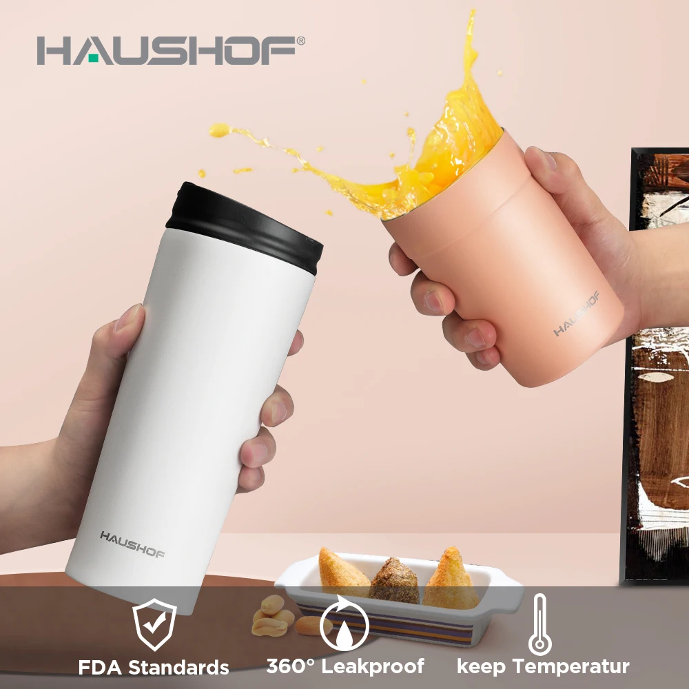 HAUSHOF 360/500ml Water Bottle Double Wall Large Capacity Stainles Steel Thermos Portable Vacuum Flask Insulated Tumbler
HAUSHOF 360/500ml Water Bottle Double Wall Large Capacity Stainles Steel Thermos Portable Vacuum Flask Insulated Tumbler