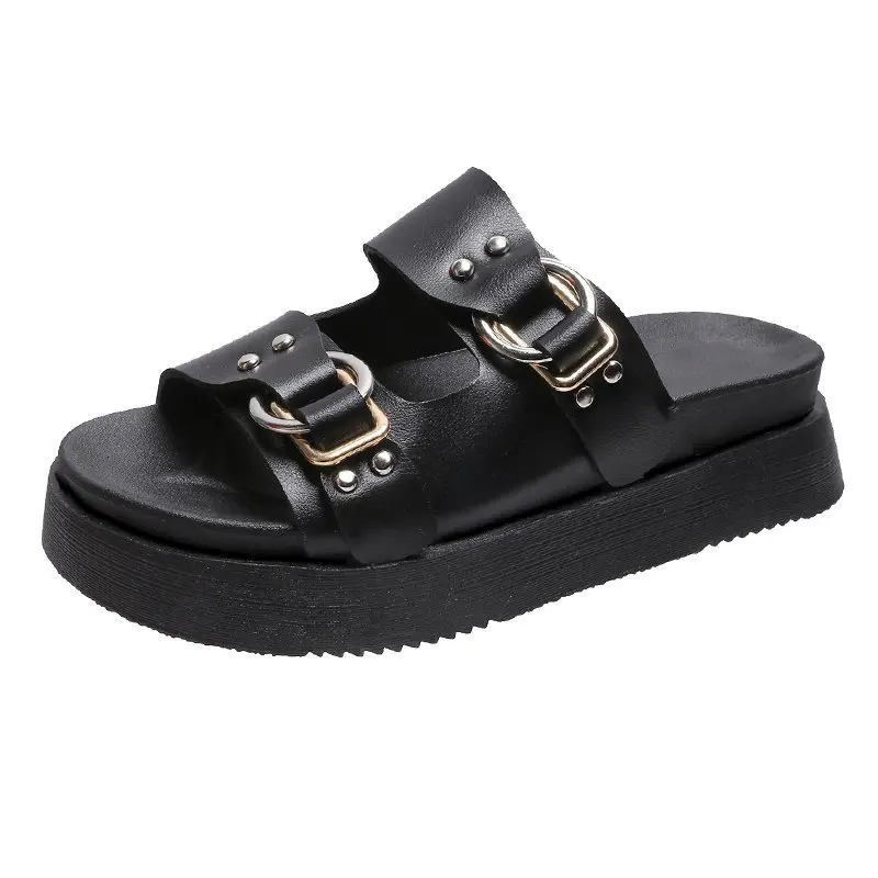 Slippers Casual Shoes Lady Low Platform Slipers Women Slides Luxury Girl 2021 Soft Summer PU Rome Hoof Heels Scandals Fashion Ba
Slippers Casual Shoes Lady Low Platform Slipers Women Slides Luxury Girl 2021 Soft Summer PU Rome Hoof Heels Scandals Fashion Ba