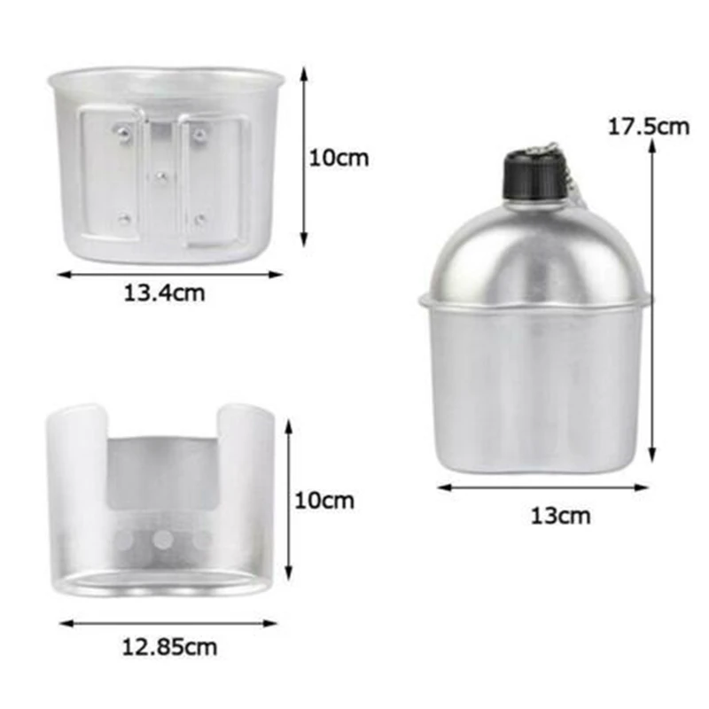 3PCS Cookware Set Aluminum Military Kettle Outdoor Mountaineering American Kettle Personal Wilderness Survival Equipment
3PCS Cookware Set Aluminum Military Kettle Outdoor Mountaineering American Kettle Personal Wilderness Survival Equipment