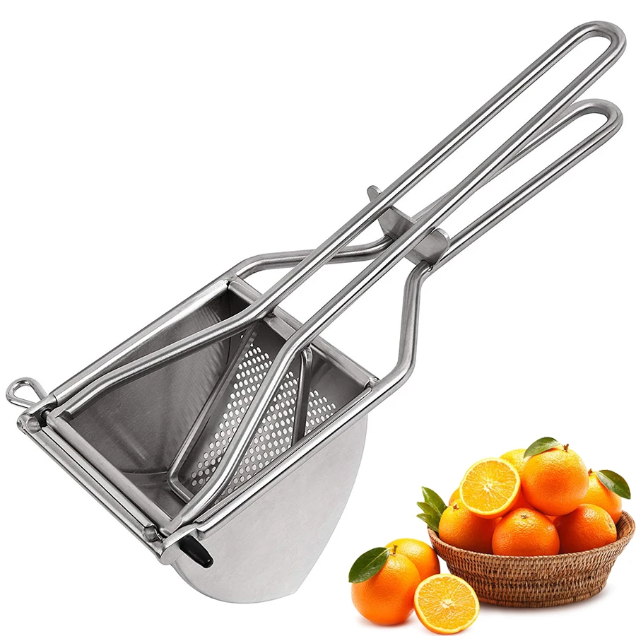 Potato Ricers, Stainless Steel Potato Ricer, Commercial Potato Masher Heavy Duty Large, Good for Potato, Tomato and More
Potato Ricers, Stainless Steel Potato Ricer, Commercial Potato Masher Heavy Duty Large, Good for Potato, Tomato and More