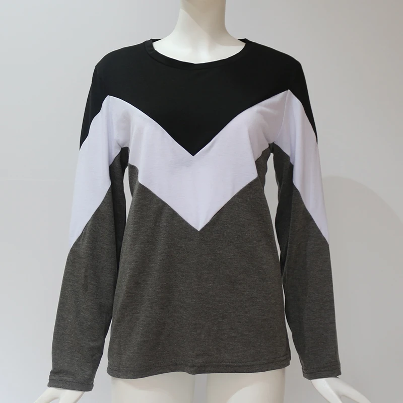 Fashion Color Block Patchwork Women Tops And Blouses Casual Long Sleeve O-Neck Female Shirts Streetwear Ladies Tops
Fashion Color Block Patchwork Women Tops And Blouses Casual Long Sleeve O-Neck Female Shirts Streetwear Ladies Tops