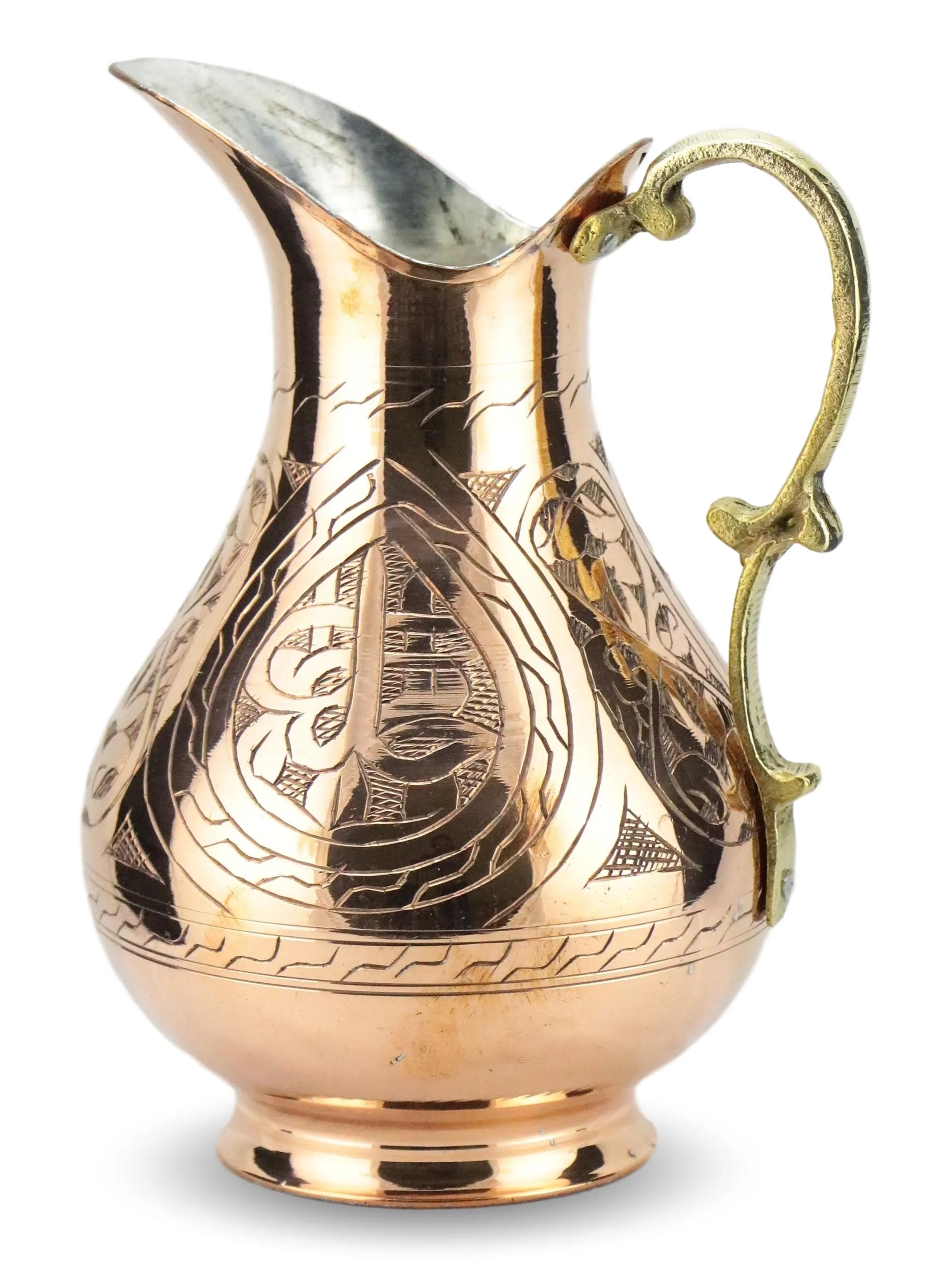 Morya Copper Water Pitcher with Lid Beverage Carafe Elegant Decanter Jug Juice Handmade Vintage Style Ayran Drinkware Red 2L
Morya Copper Water Pitcher with Lid Beverage Carafe Elegant Decanter Jug Juice Handmade Vintage Style Ayran Drinkware Red 2L