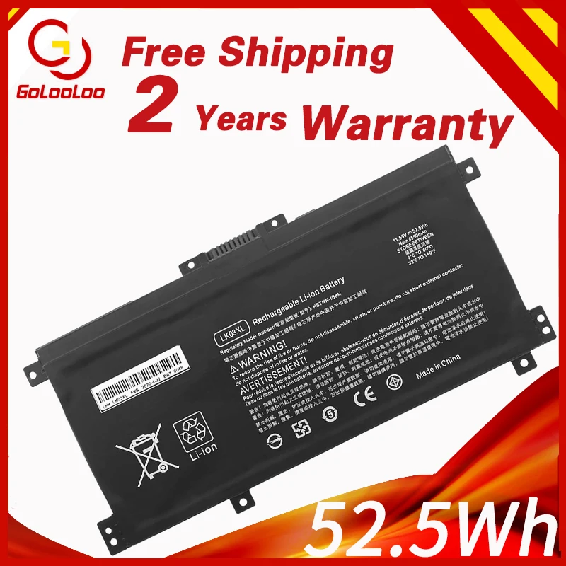 LK03XL Battery For HP Envy 17M 15m-bp012dx HSTNN-UB7I HSTNN-LB7U 916368-421 TPN-W127 TPN-W128 TPN-W129 916368-541 11.55V 55.8Wh
LK03XL Battery For HP Envy 17M 15m-bp012dx HSTNN-UB7I HSTNN-LB7U 916368-421 TPN-W127 TPN-W128 TPN-W129 916368-541 11.55V 55.8Wh