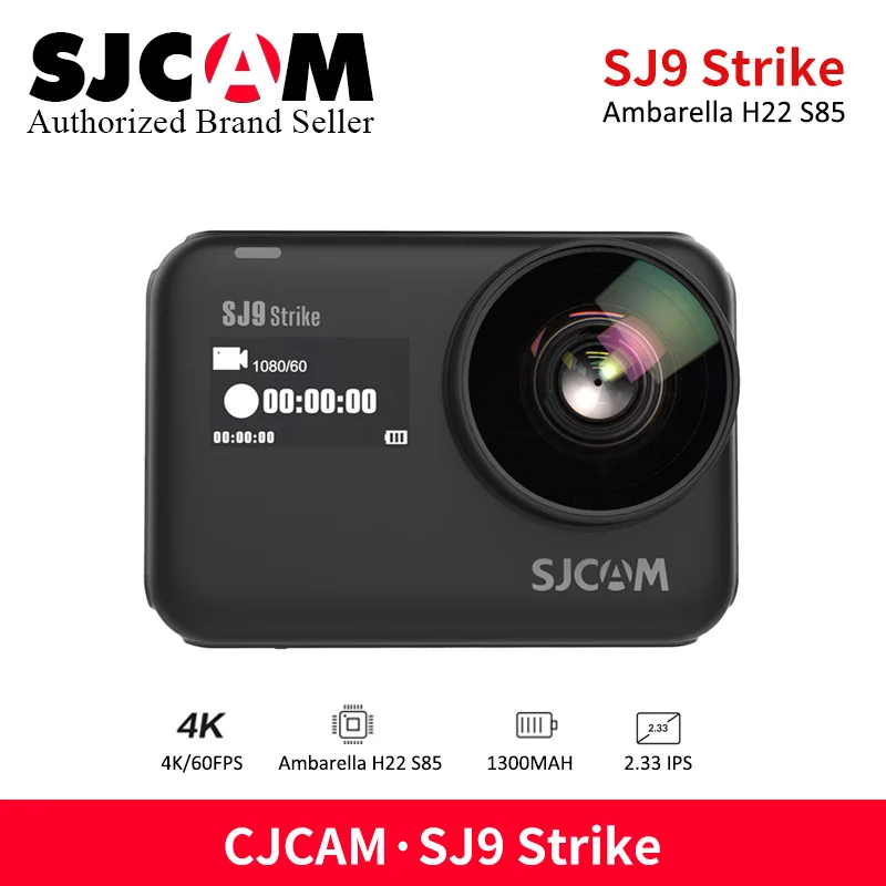 Новое поступление SJCAM SJ9 Strike supermooth GYRO/EIS Водонепроницаемая Экшн камера 4K
