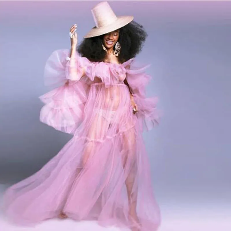 See Through Pink Evening Dress Lush Full Sleeve Vestido Longo robe de soiree Custom New Designers Long Evening Dresses Tiered
See Through Pink Evening Dress Lush Full Sleeve Vestido Longo robe de soiree Custom New Designers Long Evening Dresses Tiered