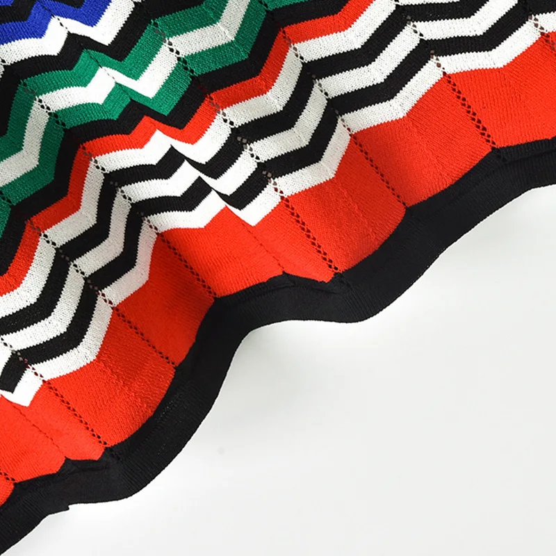 2020 summer women wave striped mesh see through patchwork knitted sweater dresses short sleeve ruched ruffles collar dress A23
2020 summer women wave striped mesh see through patchwork knitted sweater dresses short sleeve ruched ruffles collar dress A23